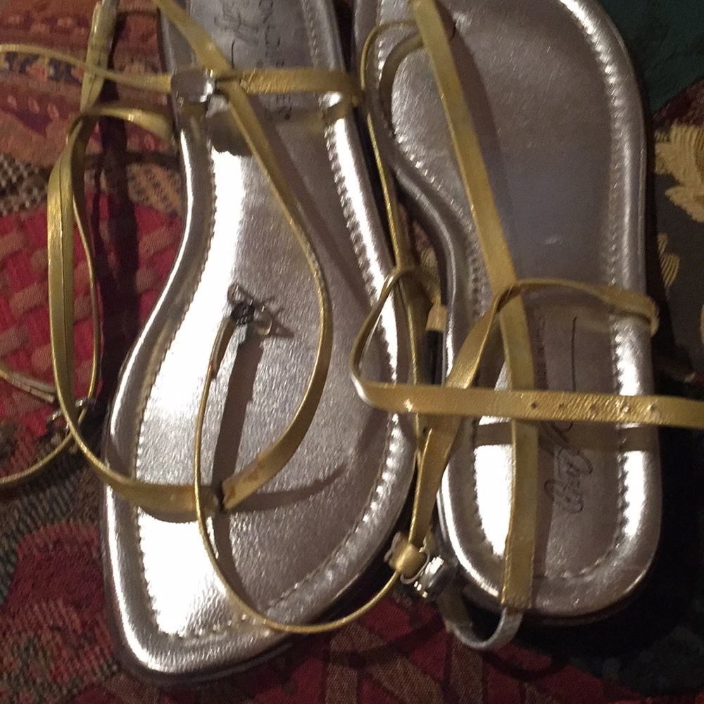 Donald Pliner Italian Sandals-Jewel on top-heel 8
